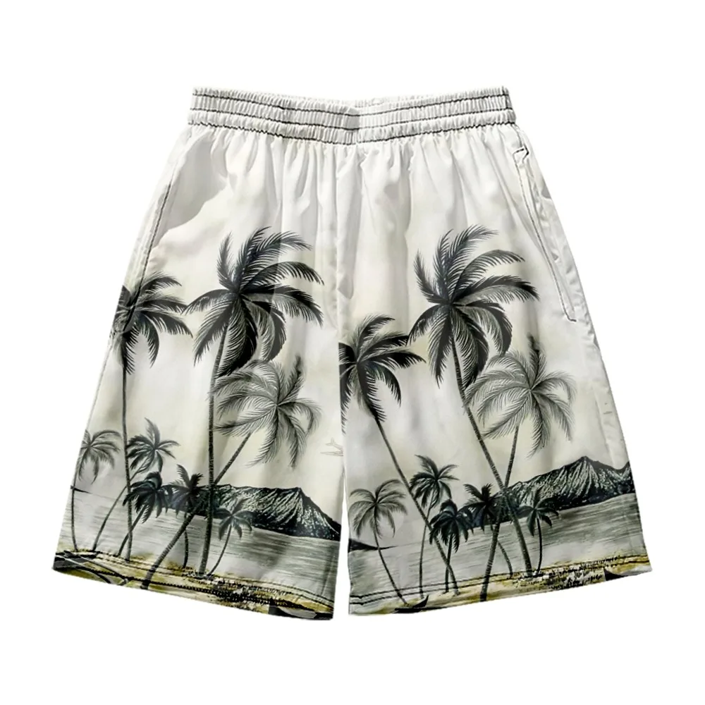

Hawaiian Beach Shorts Men's and women's clothing 3D digital printing casual shorts Fashion trend couple Pants