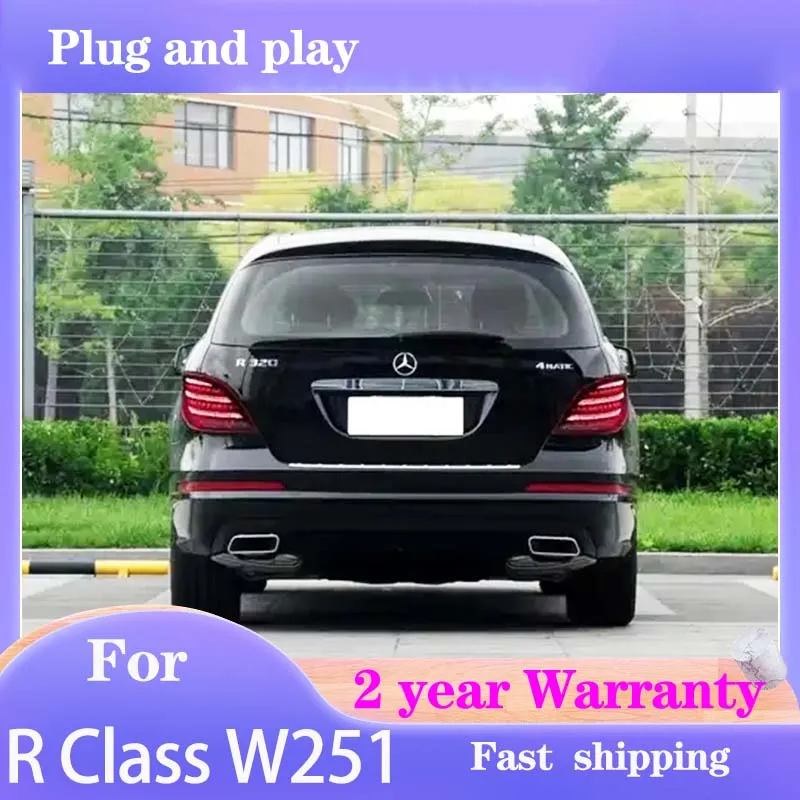 Car Styling for W251 Mercedes Benz R Class Tail Light 2009-2017 Rear Lamp DRL Dynamic Signal Reverse Automotive Accessories