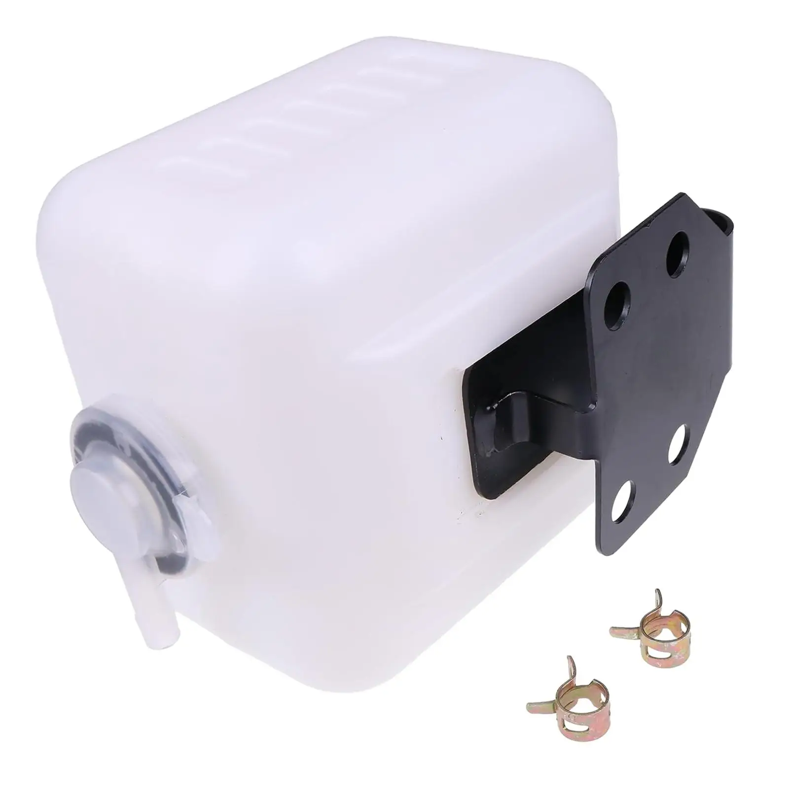 

Overflow Coolant Bottle with Stand Excavator Cooling System Sturdy Maintenance with Clip Lightweight Storage Tank Replacement