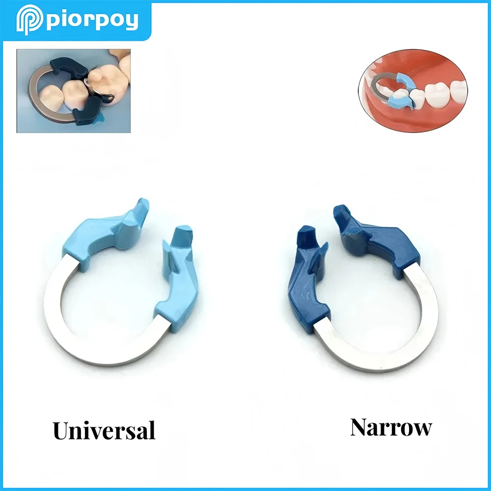 PIORPOY Dental Matrix Bands Clip Dental Clamp Ring Sectional Contoured Matrix System Nickel Titanium Clamping Ring Dentist Tools