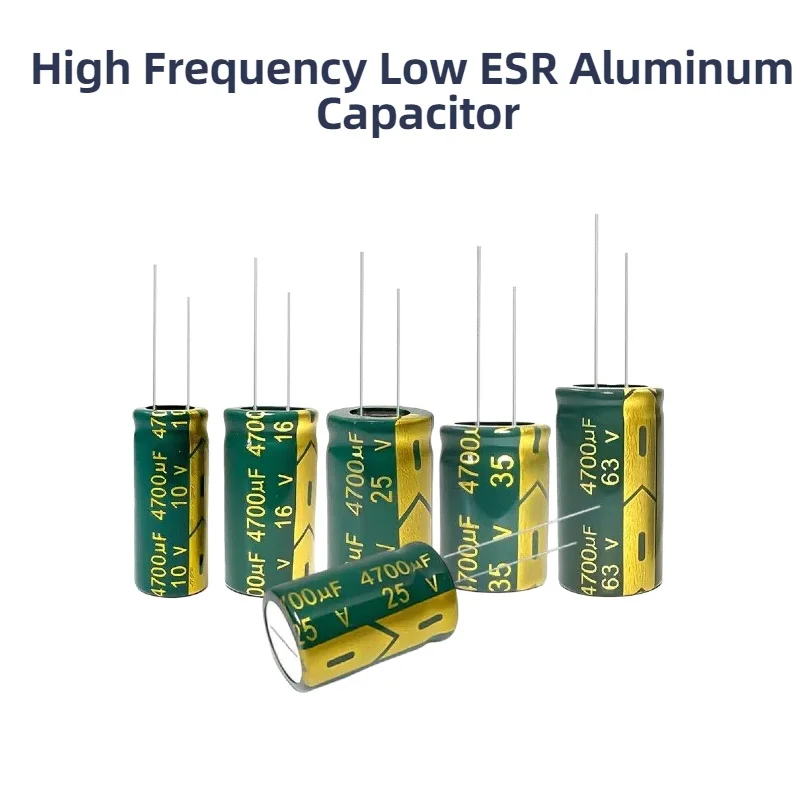 High Frequency Low ESR Aluminum Capacitor 10V 16V 25V 35V 50V 400V 450V 10UF 100UF 220UF 330UF 470UF 680UF 1000UF 2200UF 3300UF