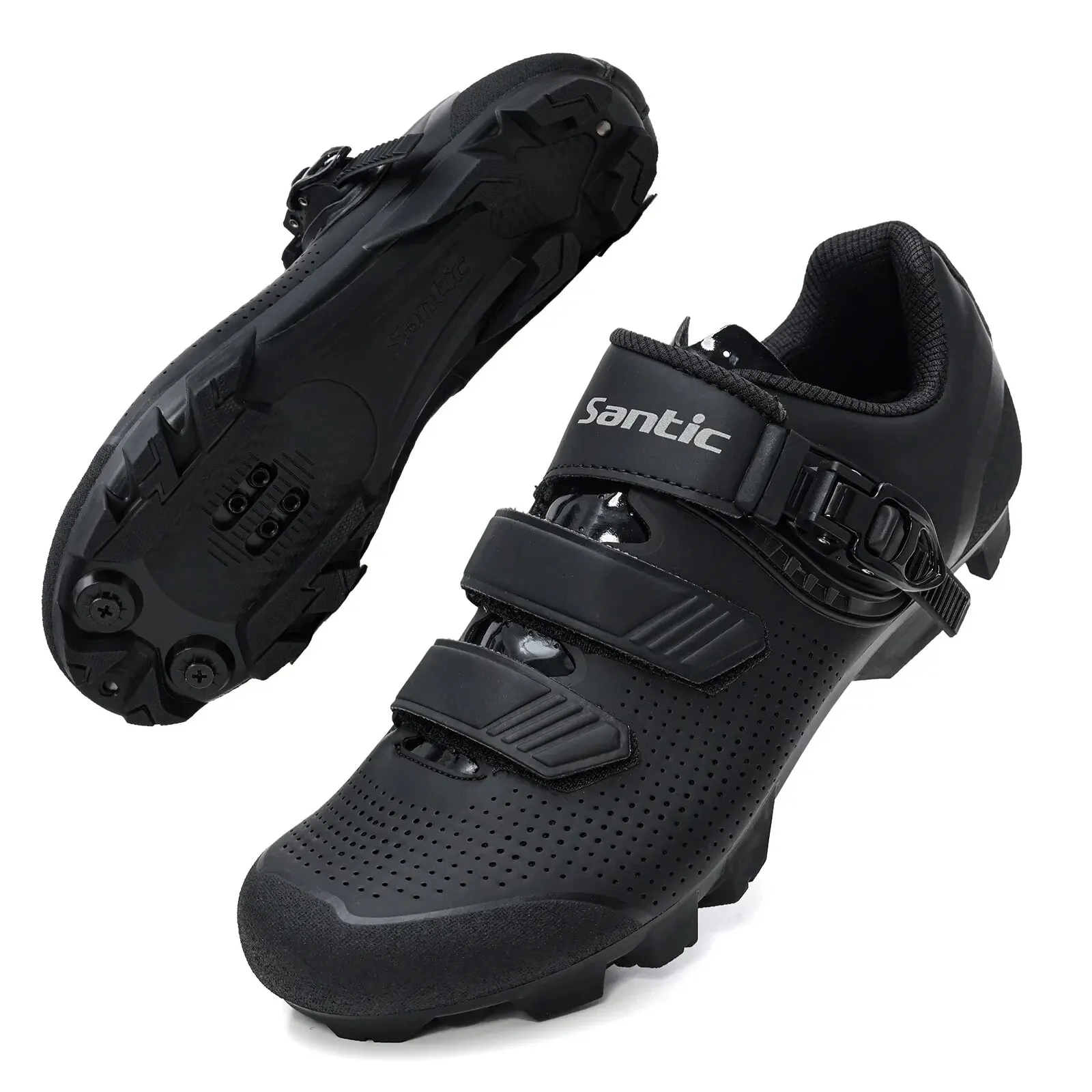 Santic Cycling Shoes Power-assisted Shoes Self-locking All-terrain Cycling Shoes MTB Sports Road Wear-resistant KMS20024