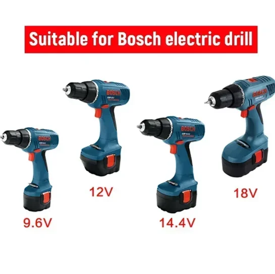 Baterie 9,6 V vhodná pro elektrické nářadí Bosch BAT038 BAT040 BAT140 BAT043 D70745 PSR 12 BAT048 BH984 BAT048 12,8 Ah 4,8 Ah 6,8 Ah - náhled 5