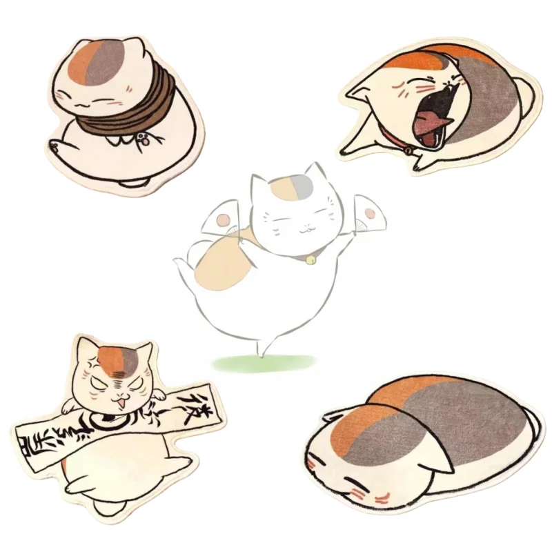 

New Natsume'S Book Of Friends Nyanko Sansei Plush Rug Anime Soft Doormat Floor Mat Carpet Home Living Bath Room Cashmere-Like
