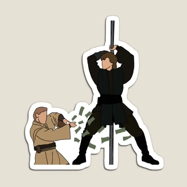Stripper Anakin  Magnet Decor for Fridge Organizer Children Home Cute Magnetic Refrigerator Holder Colorful Baby Funny Kids Toy
