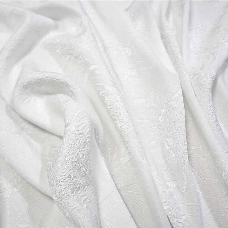 Yarn-dyed Brocade Jacquard Fabric Spring Summer Thin Section Dandelion Dark Pattern Dress Clothing Fashion Design Cloth