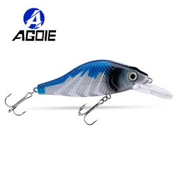 Agoie Unique Textures Wobbler Bionic Lures For Fishing Catch More Bass Pike 7cm/9cm Floating Crankbaits Fishing Artificial Bait