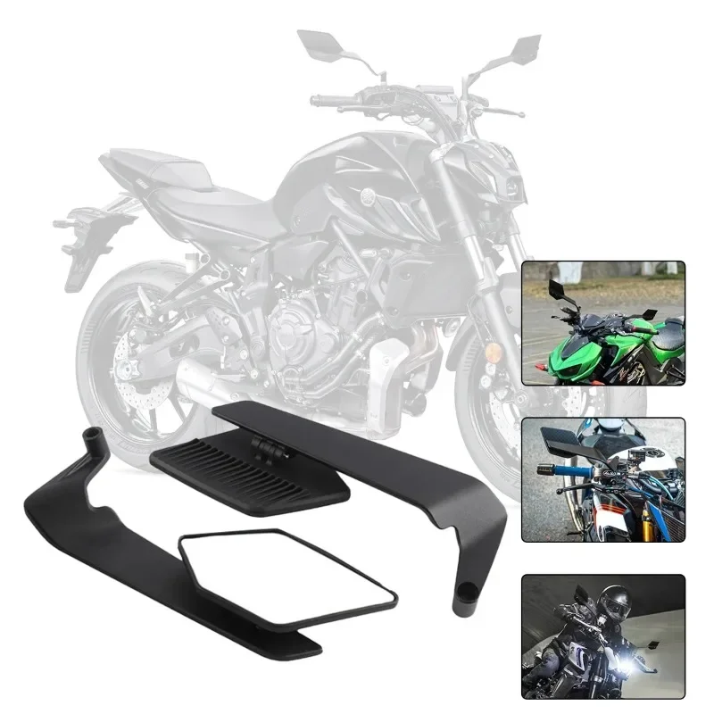 Motorcycle Mirrors Stealth Max Mirror Kits To Rotate Adjustable Mirrors For YAMAHA MT 07 MT07 MT 09 MT09 SP MT 10 MT10 SP