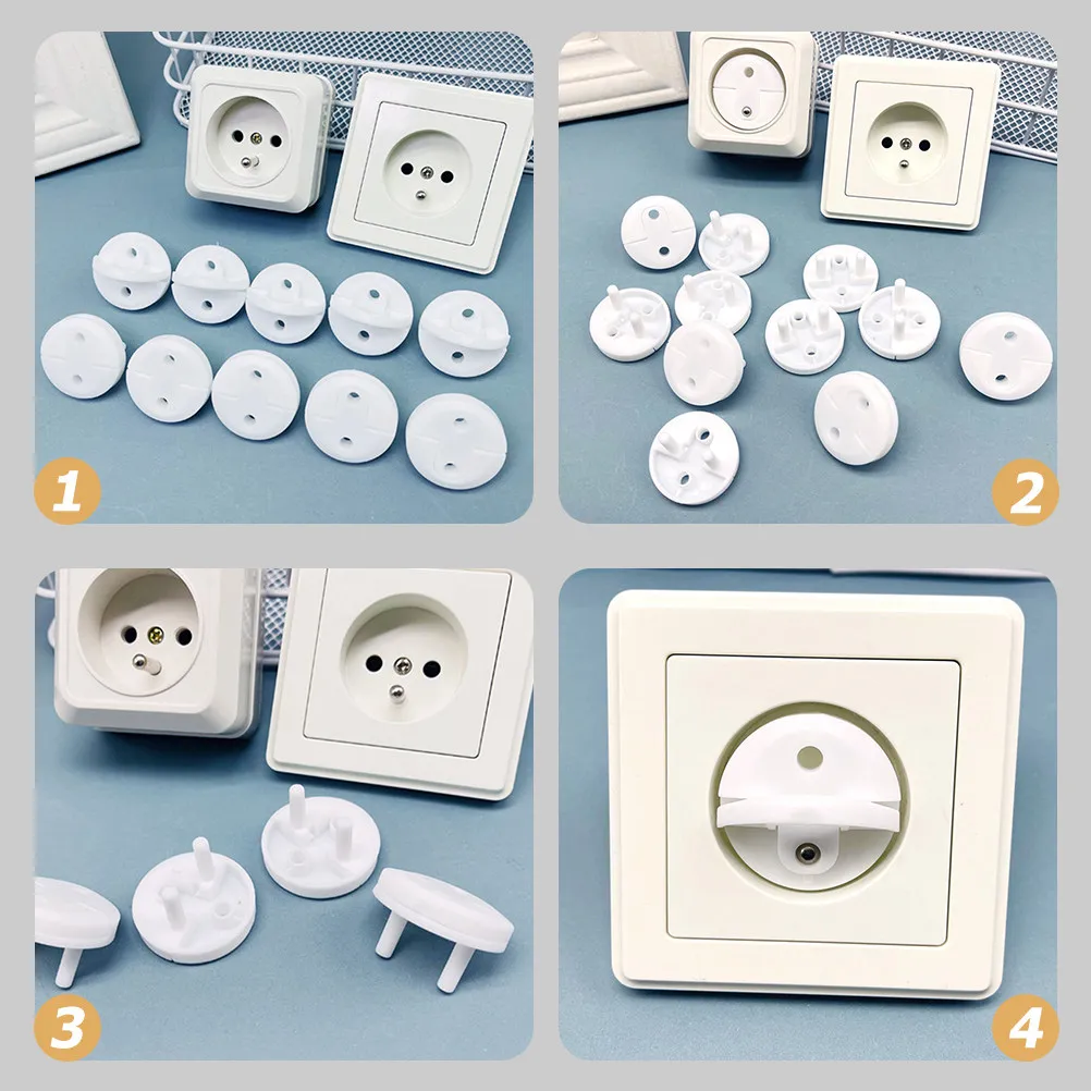 

30Pcs Plastic Baby-Proof Outlet Covers Childproof Plug Cover Safe Sturdy ABS Material for Kids Pets Power Hazard Protection
