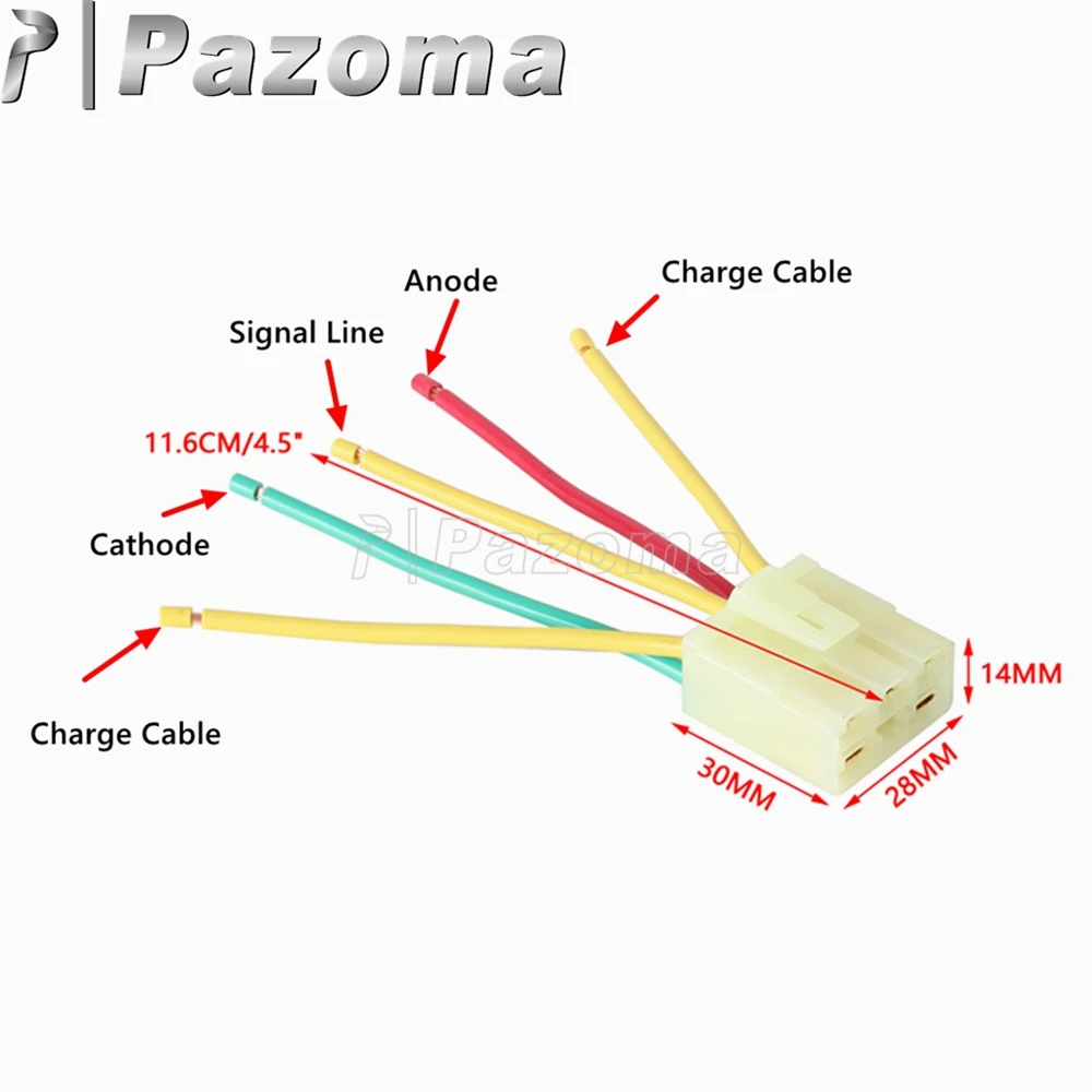 Motorcycle Voltage Regulator 5 Pin Cable Regulator Rectifier Plug Connector For Honda CBR CB VT 250 400 500 600 250 900 1100