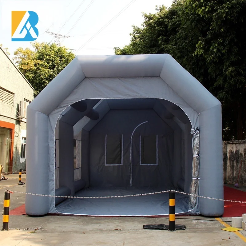 Mobile Environmental Solutions Inflatable Paint Booth Grey Large Inflatable Paint Tent for Cars Toys