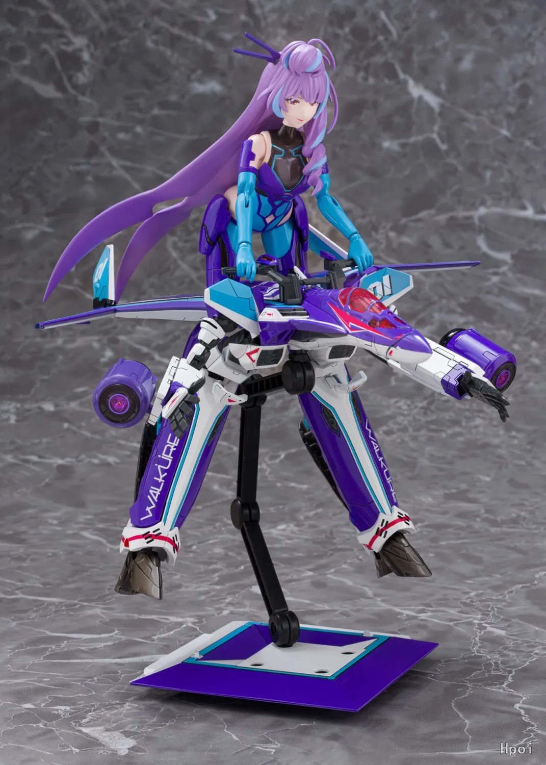 【Original】Aoshima V.F.G. MC-17 Macross Delta VF-31J Mikumo Guynemer Mecha-modelo de figuras de acción ensambladas Mecha