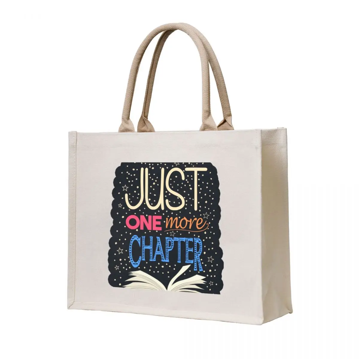 

Just One More Chapter Tote Bag tote bag university reusable shopping bag tote bags men women
