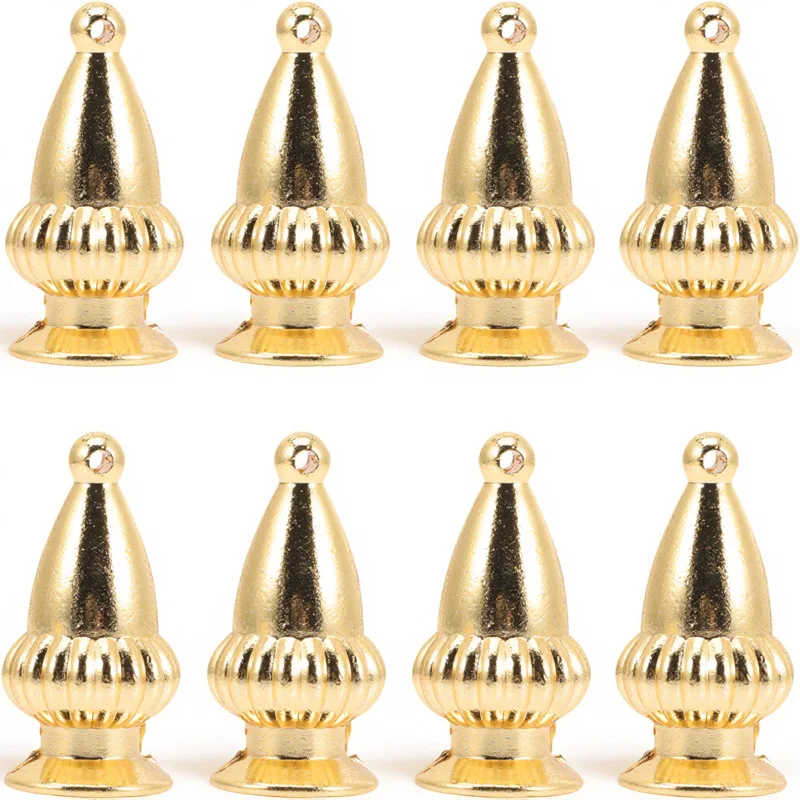 

8Pcs Lamp Finial Knob Electroplated Light Shade Cap Fine Craftsmanship Smooth Surface for Lamp Parts Home Decor Lighting