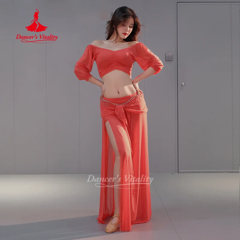 set-di-costumi-di-danza-del-ventre-set-di-filati-d'acqua-comodi-e-traspiranti-abiti-da-pratica-di-danza-orientale-per-donne-abbigliamento-da-allenamento-per-ballerini
