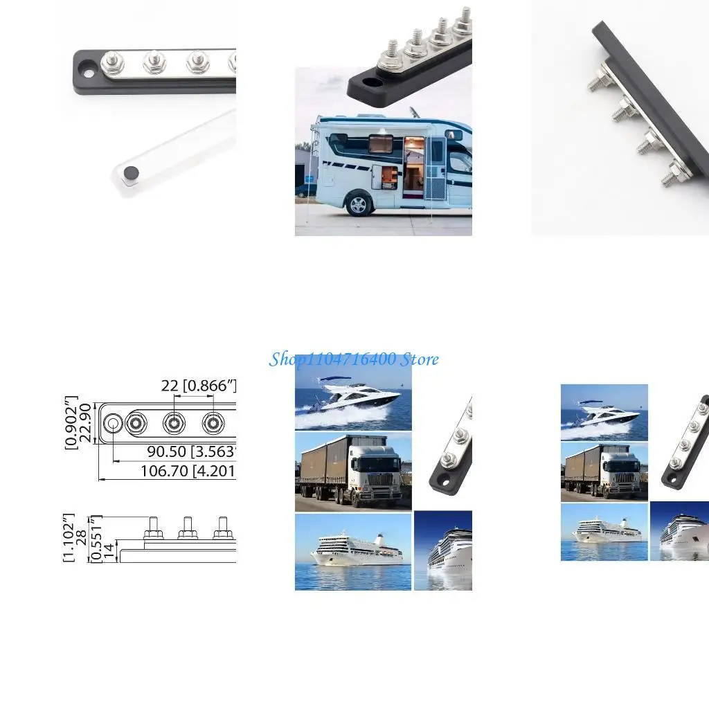 

Y1GD Электрическая терминальная терминальная плата 100A с терминалами шунта из нержавеющей стали.