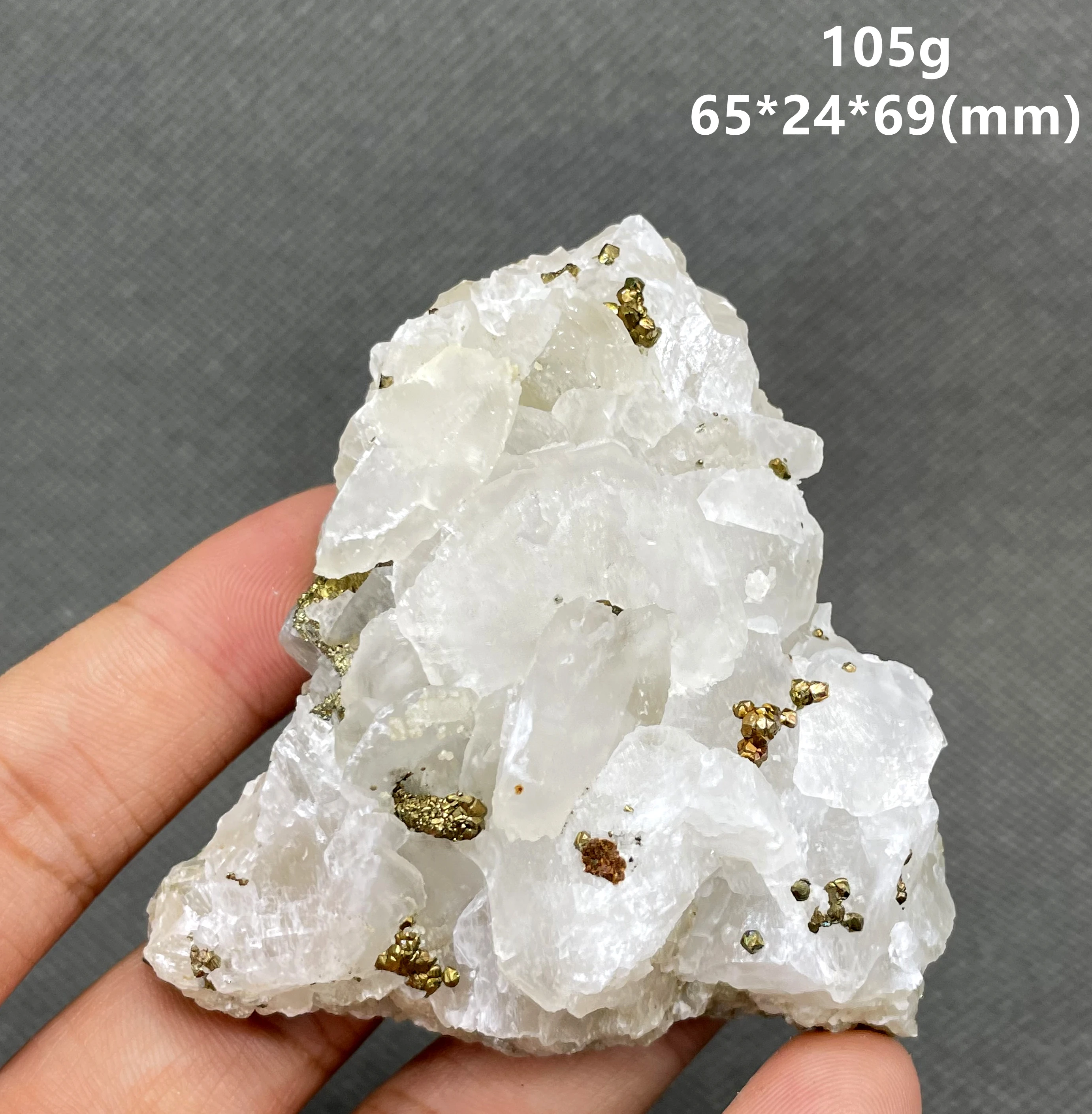 BEST! 100% natural Fluorescent calcite and pyrite symbiosis mineral specimen stones and crystals healing crystals quartz