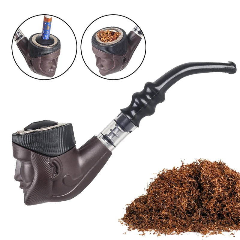 يده أنبوب التبغ خشبية عازمة الأنابيب التدخين تصفية عشب طاحونة المحمولة تنظيف أنبوب الدخان اكسسوارات السجائر NZH-199 #1