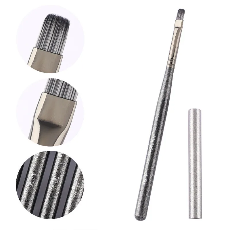 Pędzel do malowania żelami, do zdobienia paznokci, do przedłużania tipsów żelowymi, akrylowych, akcesorium do budowania paznokci, pędzle do zdobienia paznokci, pędzel do paznokci żelowych (1/3 szt.)