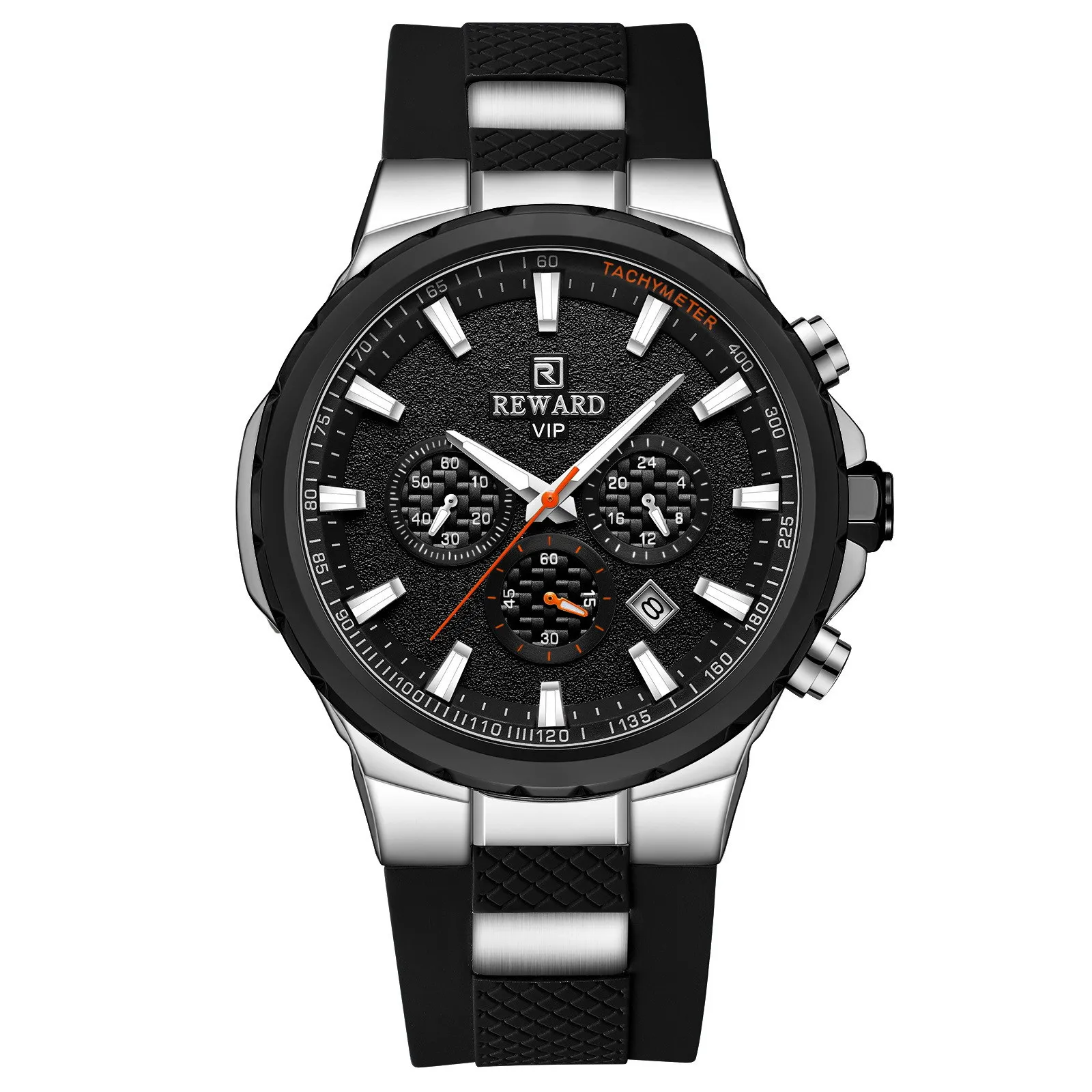 Boutique Men's Multifunctional Sports Watch Personalized Silicone Strap Waterproof Chronograph Men's Watch