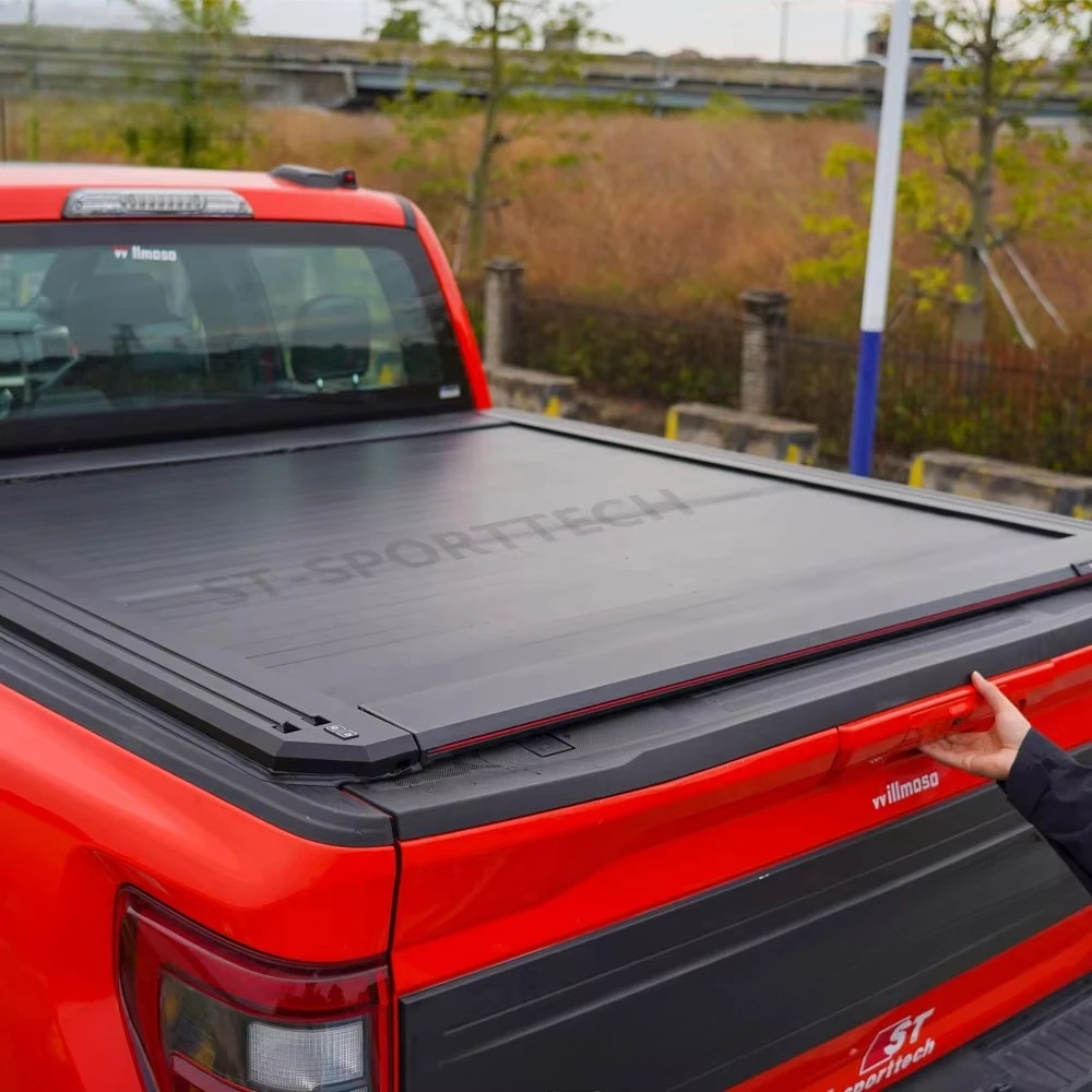 Aluminium Electric Retractable Truck Roller Lid Cargo Cover Accessories Pickup Bed Tonneau Cover for Isuzu Dmax 4
