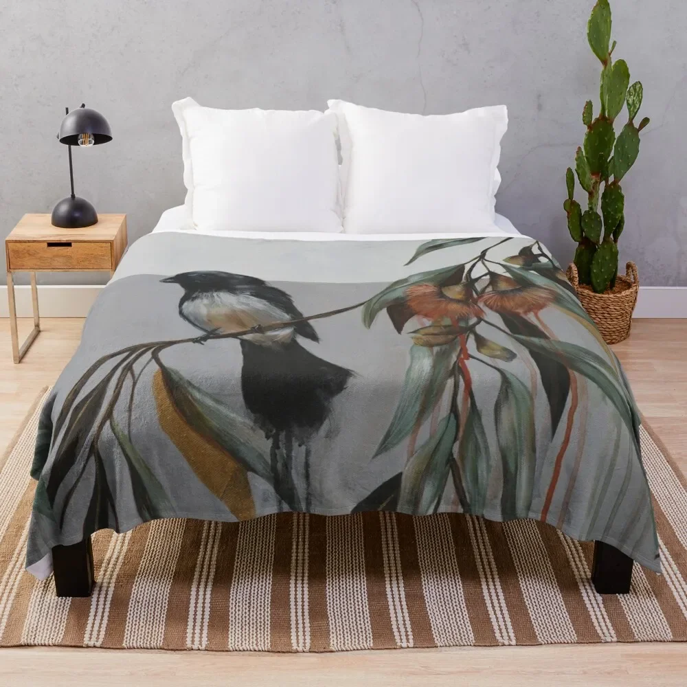 WILLY WAGTAIL Throw Blanket Shaggy Plaid Luxury Throw Blankets