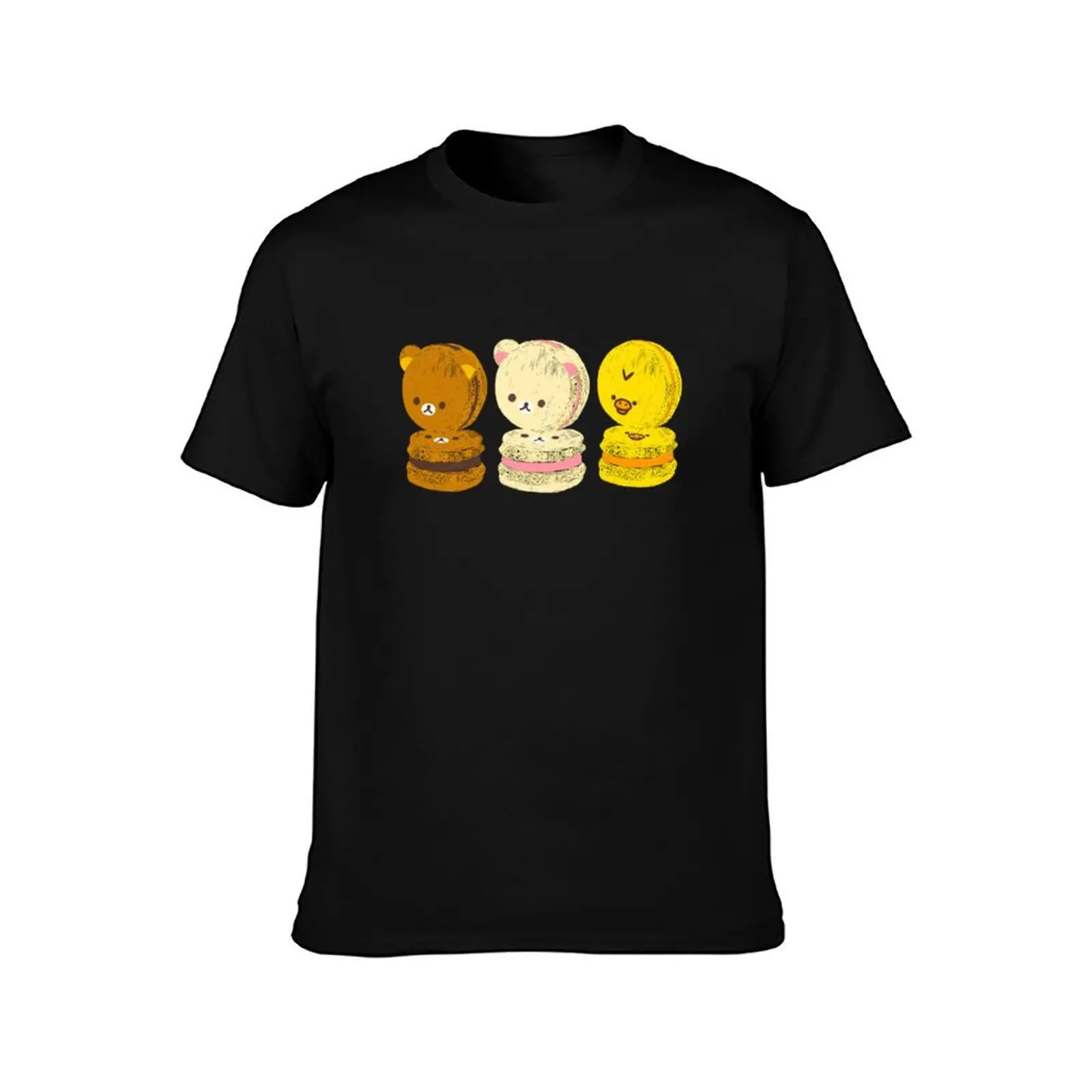 Rilakkuma Macarons T-Shirt Comfortable Work Wear Tee T-Shirt