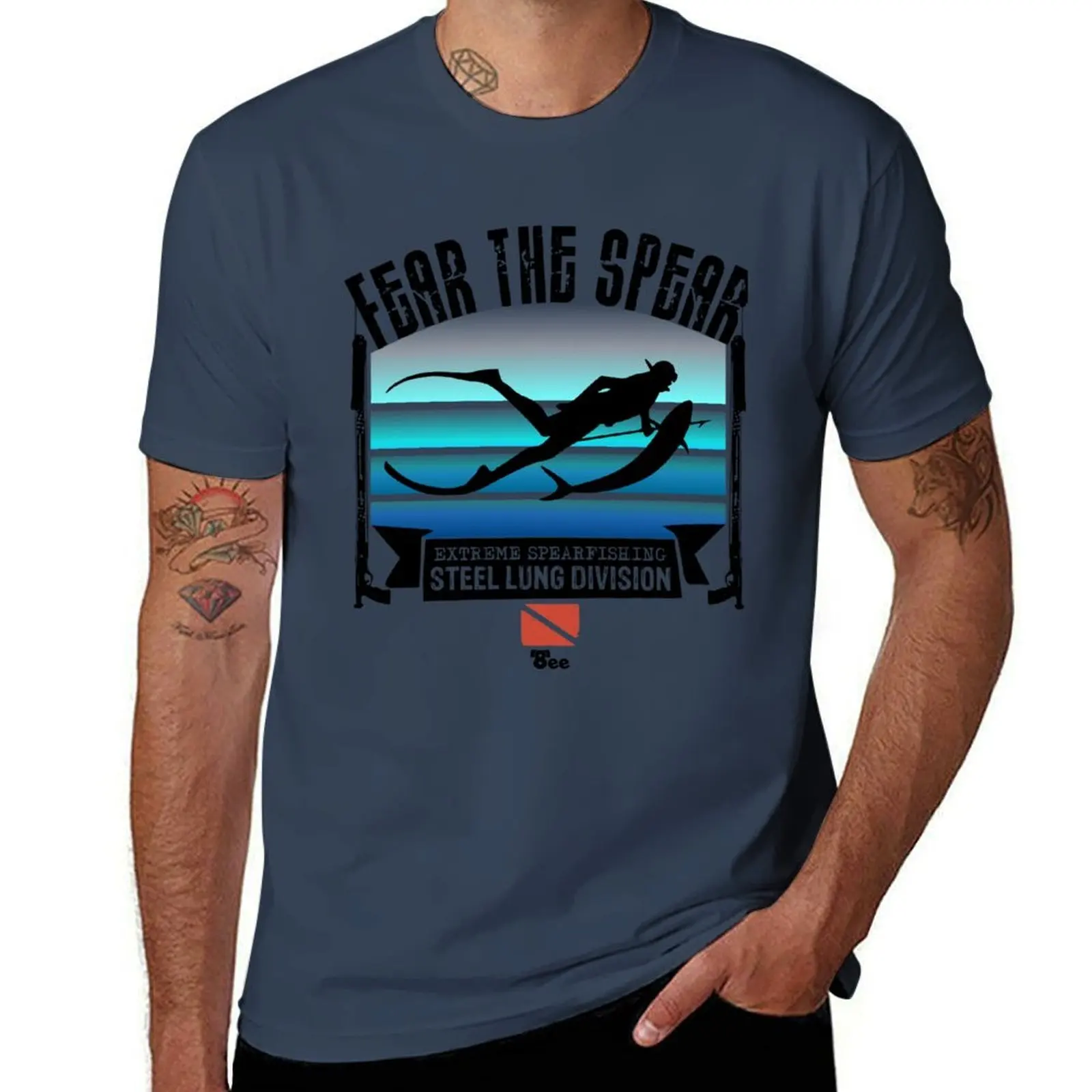 8ee Spearfishing T Shirt Free Diving Tee Gift T-Shirt Anti-Wrinkle Short Sleeve T-Shirt