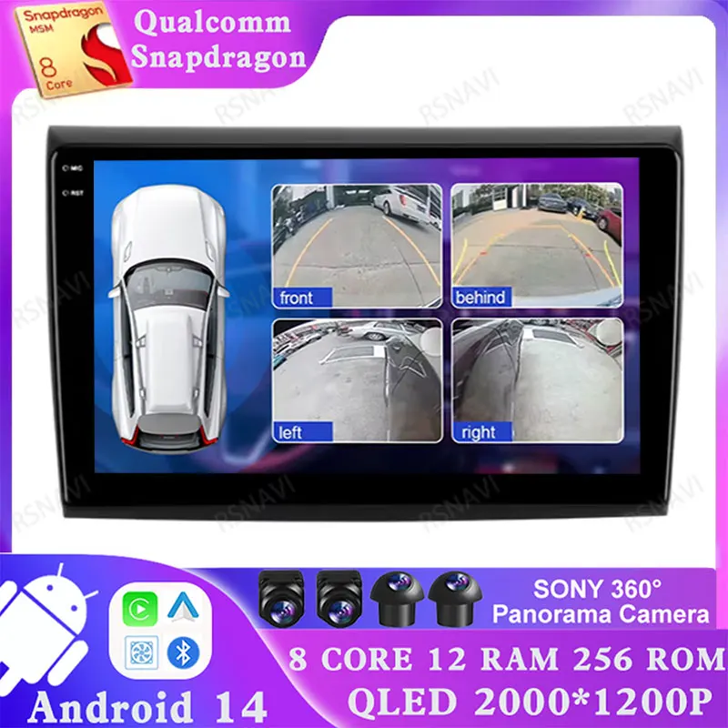 

Android 14 For Fiat Bravo 2007 2008 2009 2010-2012 Multimedia Qualcomm 5G WIFI BT Navigation 2 DIN GPS Stereo Head Unit DVD DSP