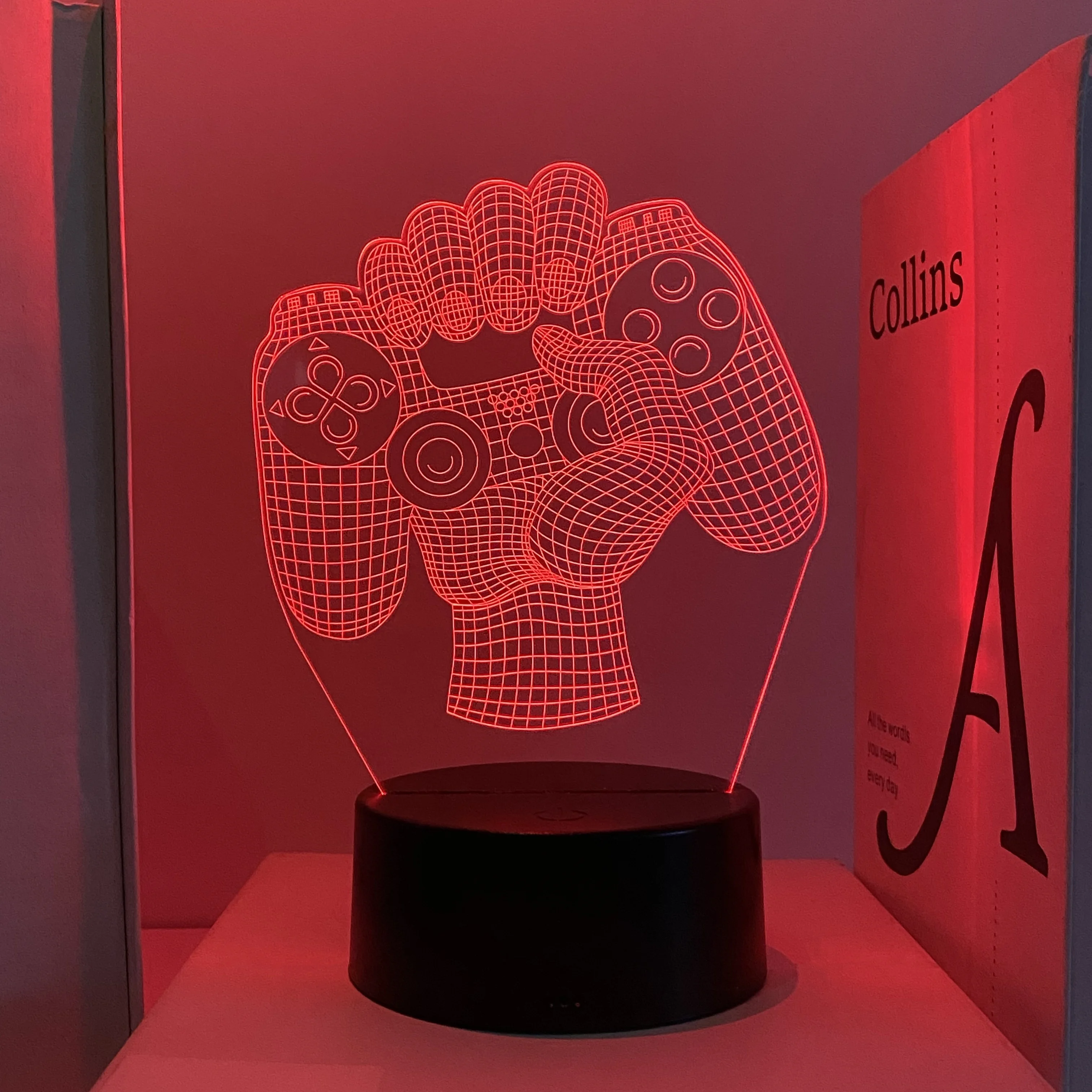 1pcs gamepad pattern atmosphere decorative lights, soft light with sleeping lights, holiday gifts for family and friends.