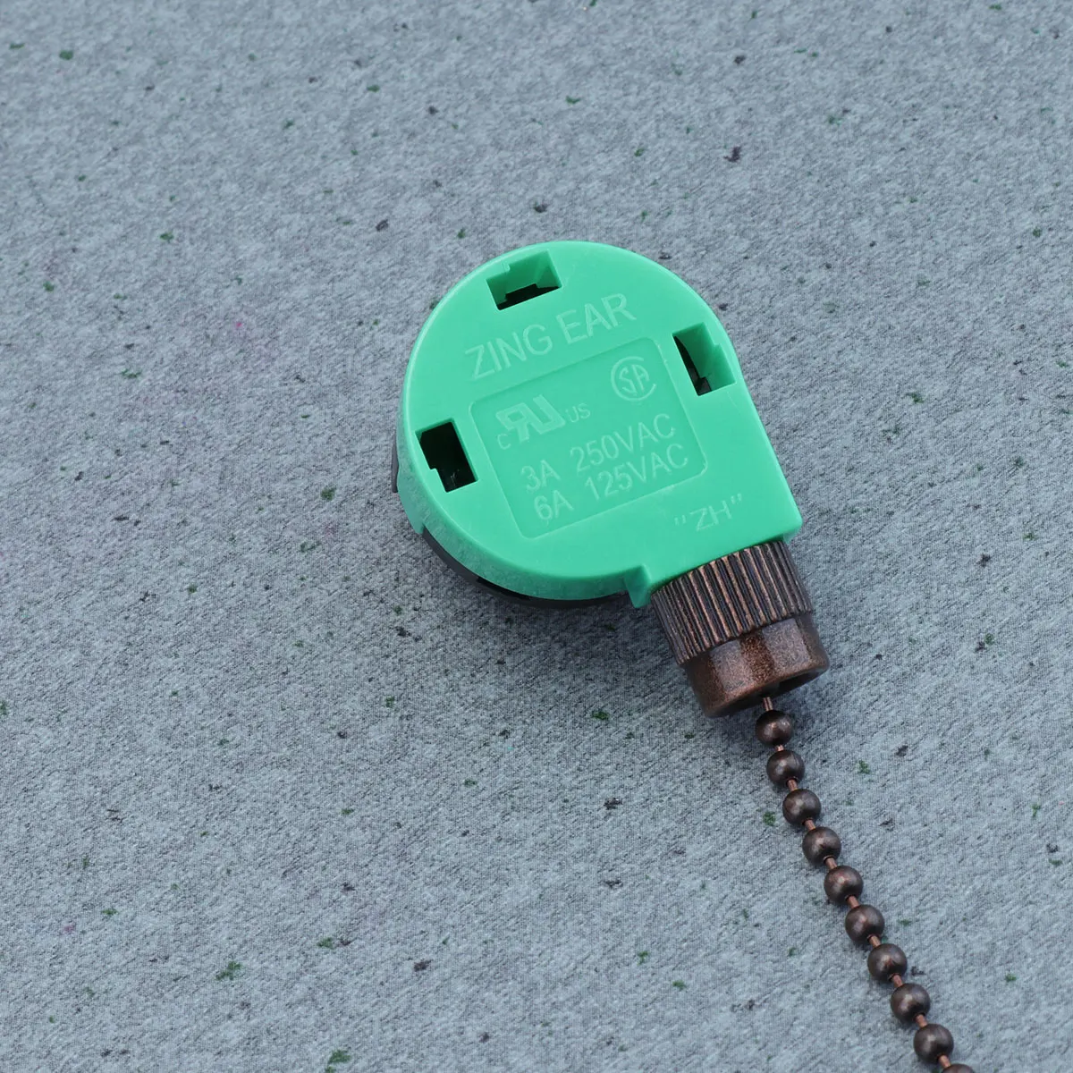 

2pcs 3 Speeds Adjustable 220V Ceiling Fan Pull Chain Light Lamp Replacement Pull Cord Control Fan Chain Lamp Accessories Brown