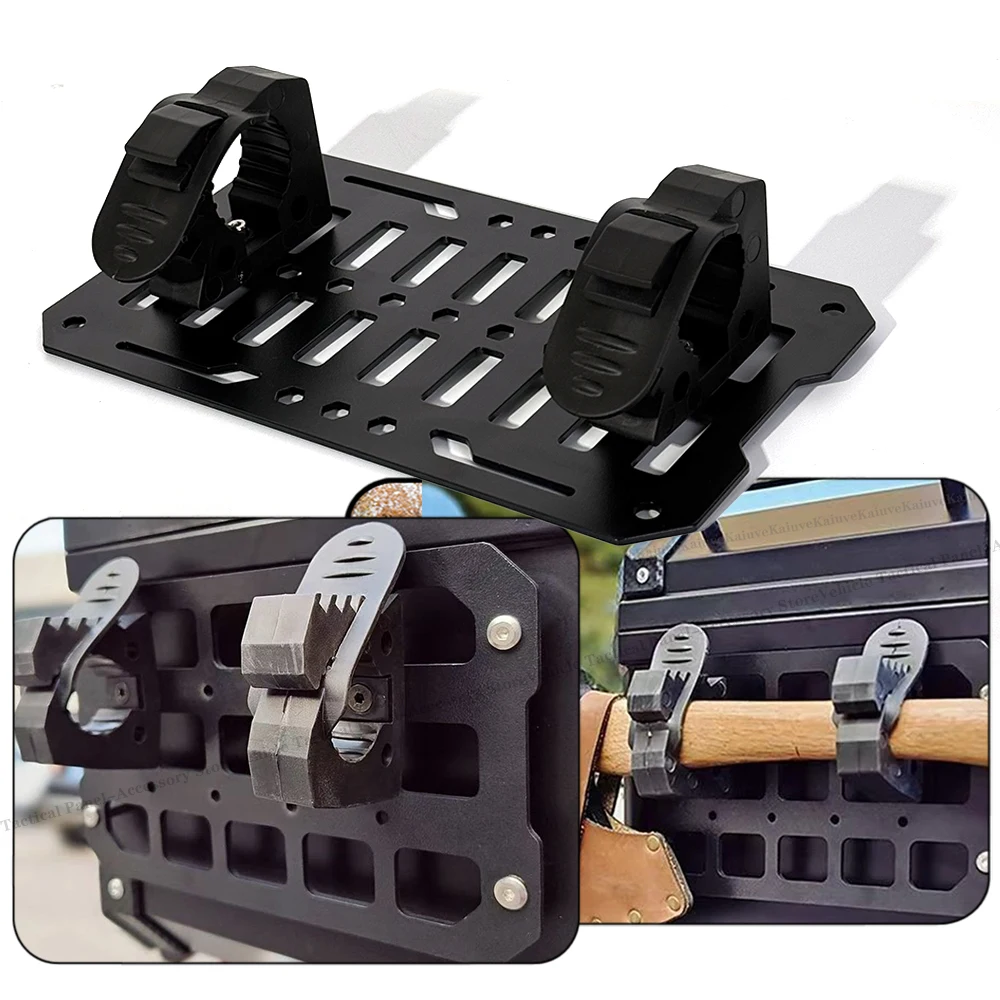 

1PCS Motorcycle Top Box aluminum alloy Armor Molle Panel Luggage Case Trunk Tail Box Helmet Box Quick Release Tool Box Modified