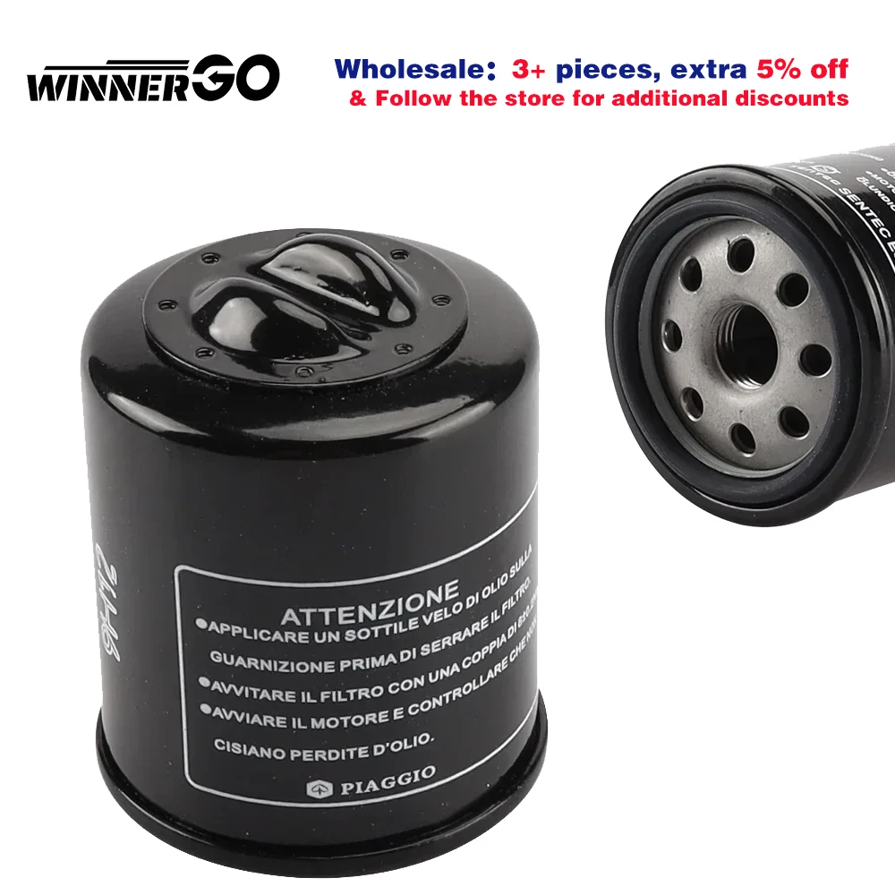 

Motorcycle Oil Filter Gas Fuel For Piaggio Vespa LX S ET4 GTS GTV 50 125 150 180 200 250 300 300i Vespa X8 X9 X7