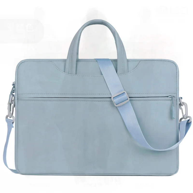 

Модная сумка для ноутбука из матовой искусственной кожи - портативный противоударный чехол для планшетного компьютера, многоразмерная сумка на плечо для 13-16 дюймов