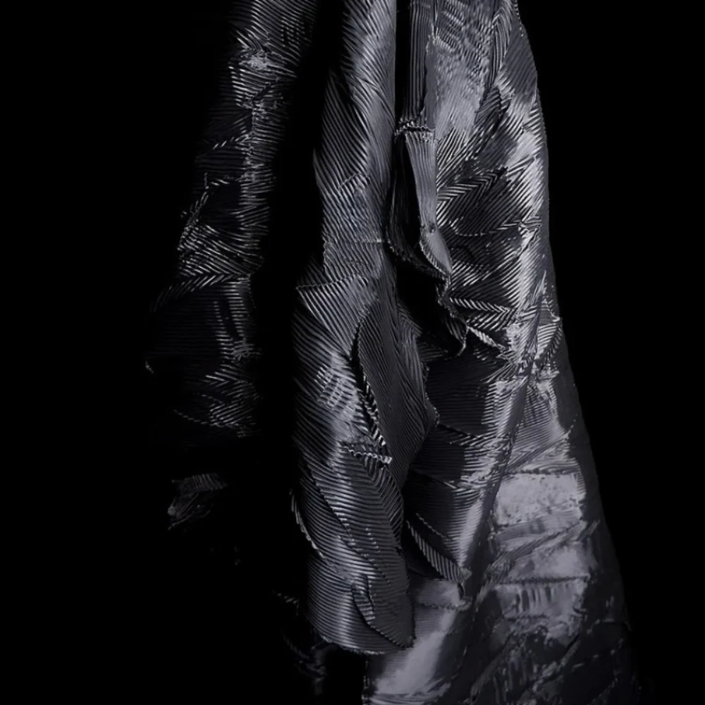 

Irregular Niche Fashion Pleating Fabrics for Creative Autumn Winter Designer Fabrics By The Meter Diy Sewing Cloth Material