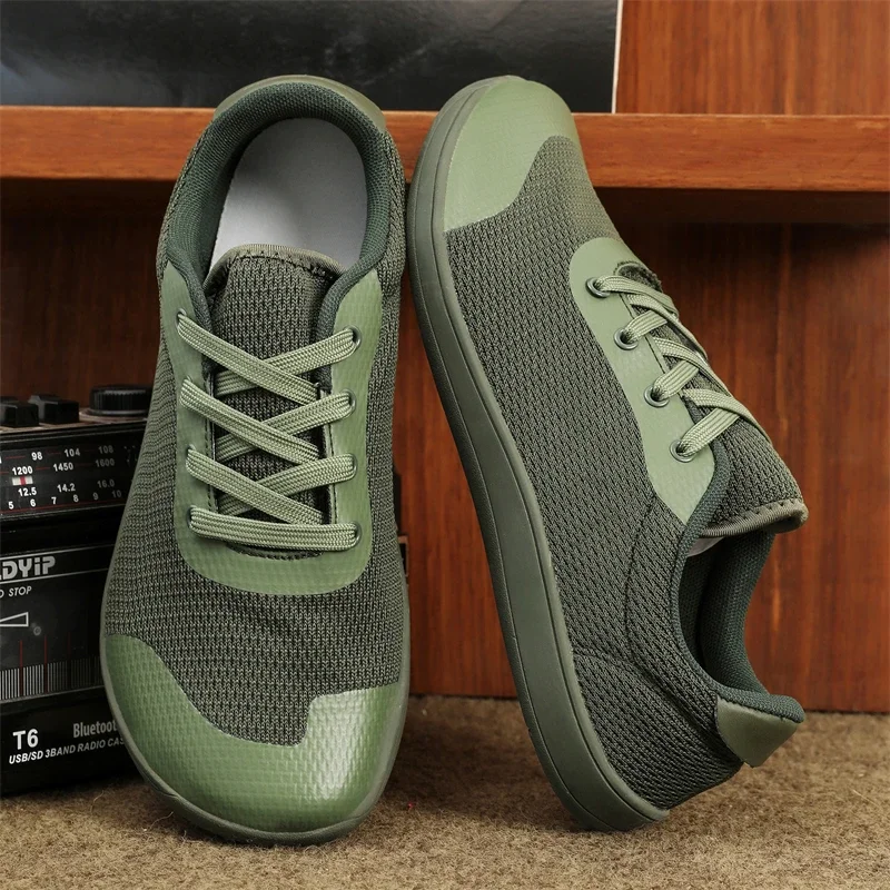 

New Minimalist Shoes for Men Wide Toe Barefoot Zero Drop Shoes Casual Breathable Mesh Lightweight Walking Sneakers Man