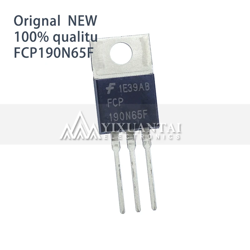 10pcs/lot   NEW origina FCP190N65F 650V 20.6A  FCP190N65 190N65F TO220 Triode Transistor TO-220