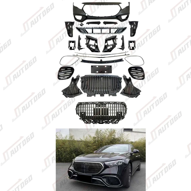 

Последняя версия2025 Новый дизайн, комплект кузова для автоматической модификации для E W214 в W223 S Class S63 Style Fro