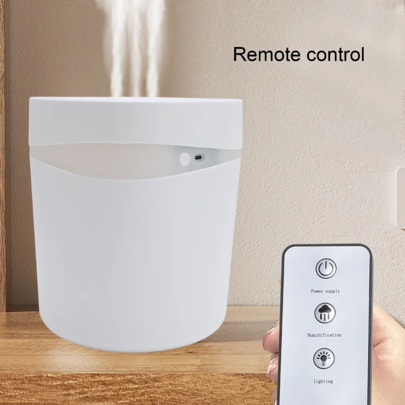 Humidifier with Night Light, Quiet Essential Oil Diffuser, 6 Cotton Filter Sticks, Remote Control for Home