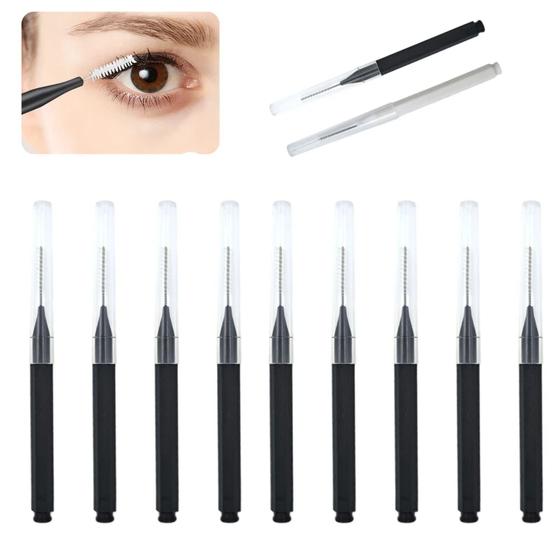 5/10/50 PCS Mini Eyebrow Brush Brow Perm Brush Disposable Brow Lifting Brushes Bendable Micro Eyelash Brush Applicators Tools