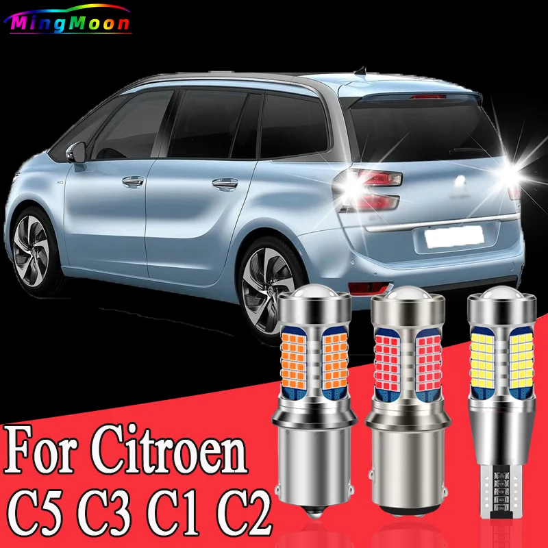 2 pz LED luce di retromarcia lampada di Backup fendinebbia posteriore 7506 BA15S Canbus per Citroen C5 C3 C1 C2 C6 C4 Grand Picasso Jumper Saxo