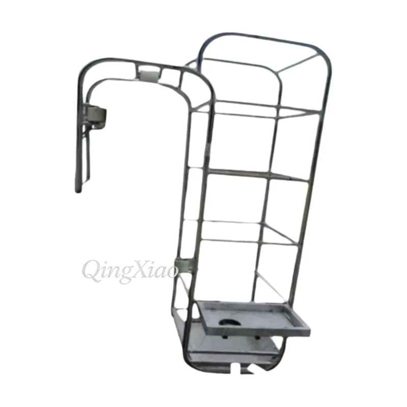 Guardrail Anti Collision Hanging Cage Folding Basket Road Bridge Construction Lightweight Pulley External Work Platform