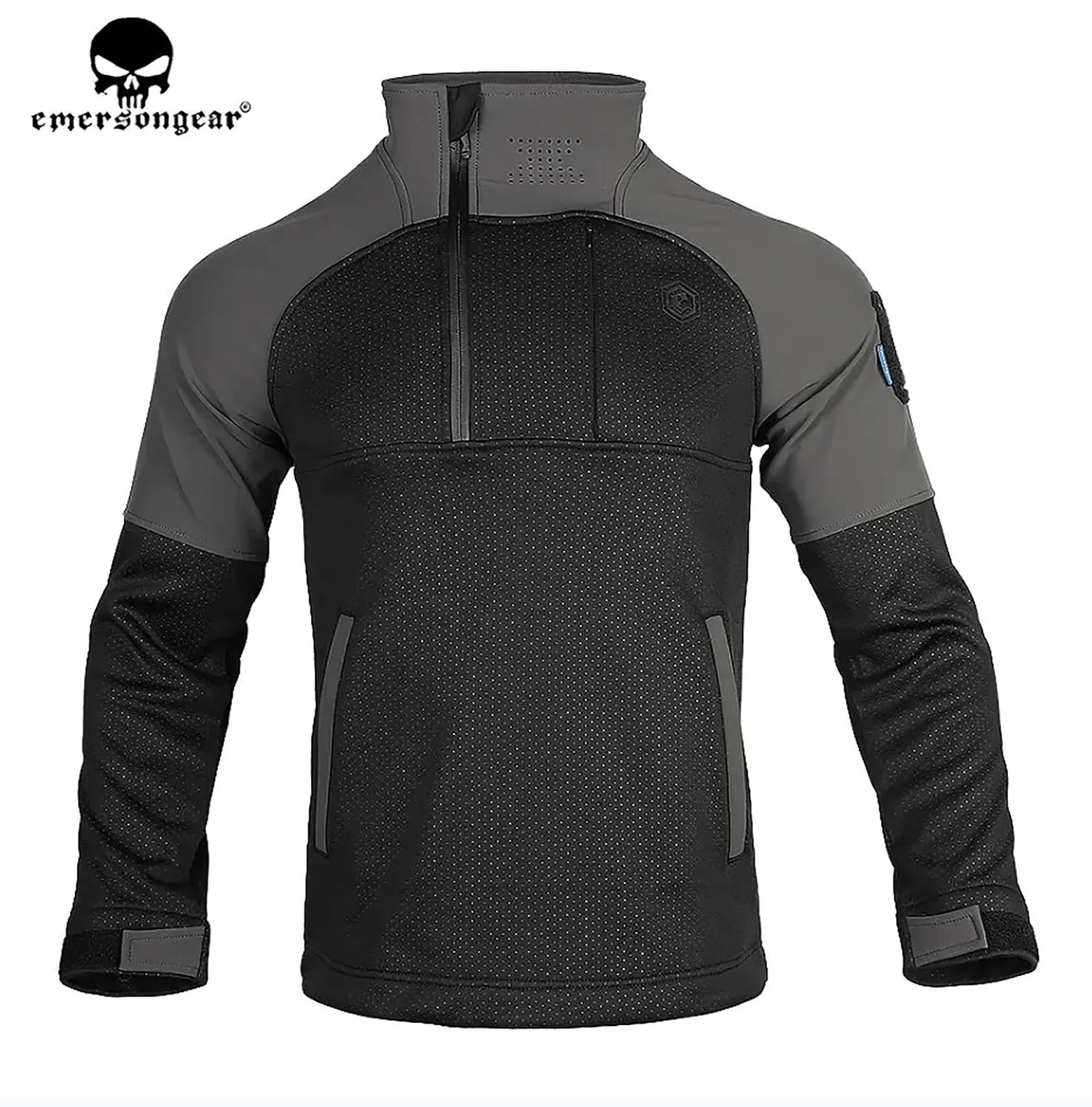 Emersongear-Tactical Functional Fleece Sweater for Men, Windbreaker, Breathable Jacket, Warm Coat, Zipper Pocket