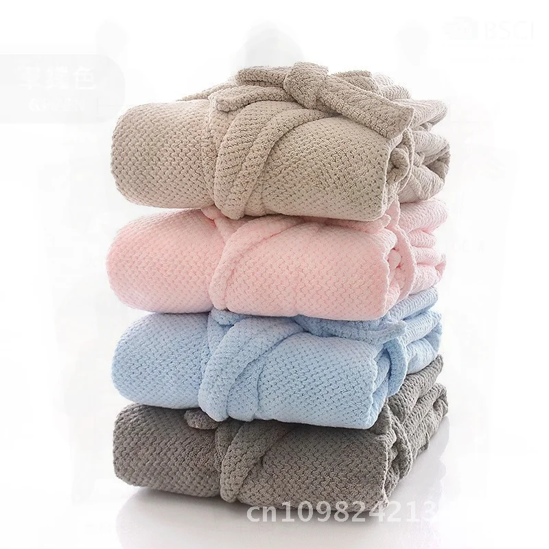 الأناناس منقوشة المرجان المخملية البشكير للجنسين يمكن ارتداؤها للفندق B & B الأعمال سبا صالون تجميل أحجام وألوان قابلة للتخصيص #2