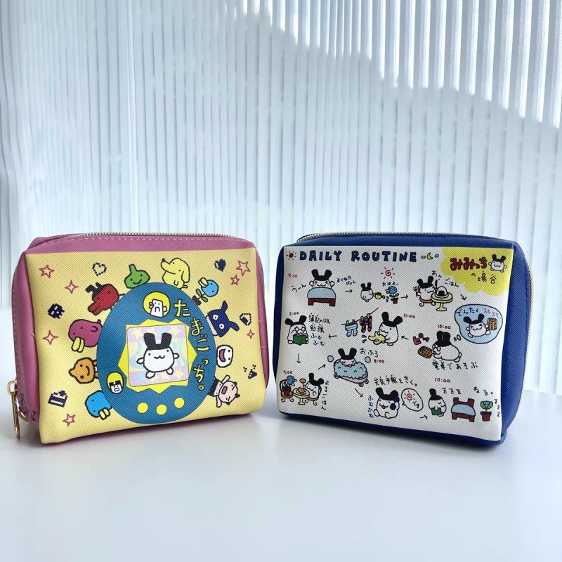 

Новинка, подлинная сумка Tomagotchi, милый мультяшный допамин, смена ключа из искусственной кожи, сумка на молнии для макияжа, серия для хранения мелких предметов, тема аниме, периферийные устройства