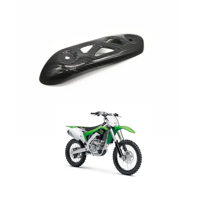 

FOR KX250F KX250 Motorcycle Parts Exhaust Cover Guard Carbon Fiber
