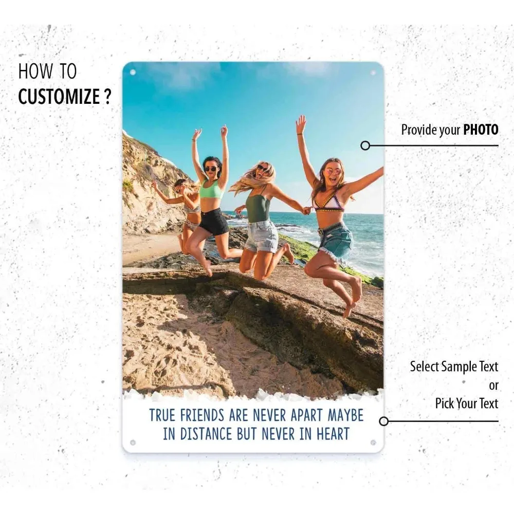 CIFbuy Custom Photo Metal Sign,Modern Home Decor (Only For Decoration)