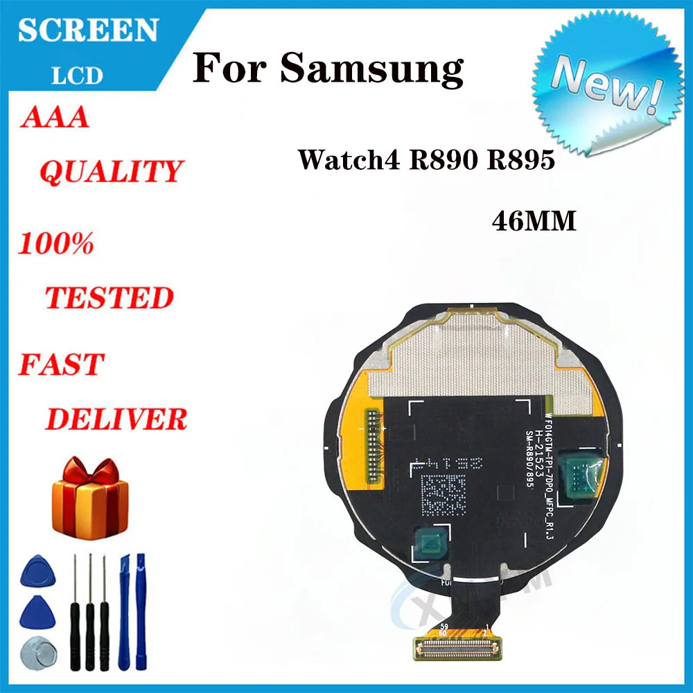 For Samsung Watch4 R890 R895 LCD Screen Display 46MM Replacement And Repair Of Accessories