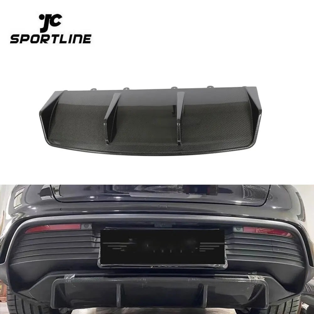 

Dry Carbon Fiber Rear Bumper Lip For Porsche Taycan Turbo Sedan 4-Door ELECTRIC 2019-2020