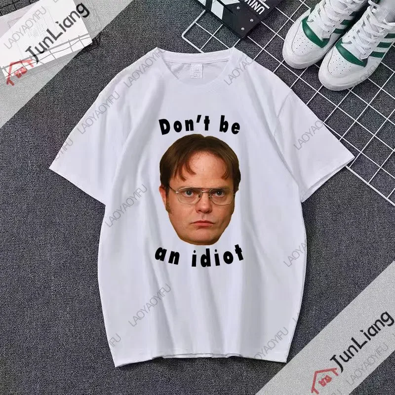 Hilarious Dwight Schrute tribute T-shirt Men's short-sleeved shirt TV show office Michael Scott fashion top